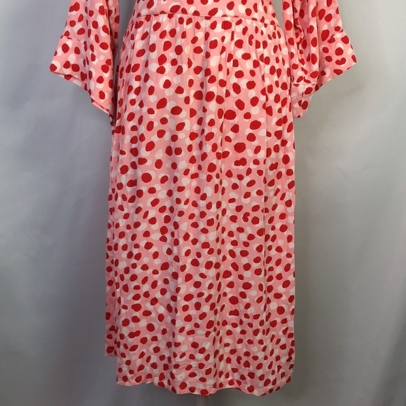 Free Assembly's Dolman Sleeve Red/ Pink/ White Dress Size S - Picture 5 of 14